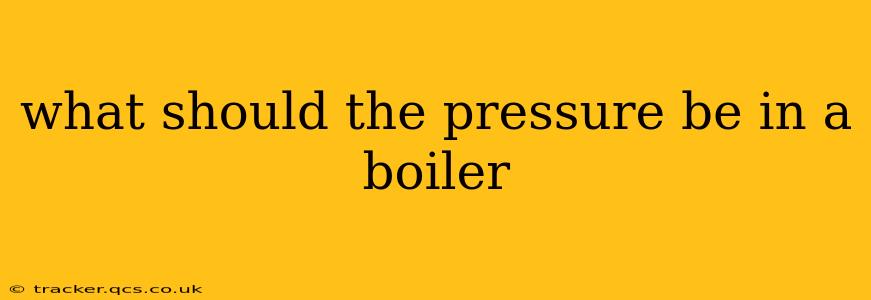 what should the pressure be in a boiler