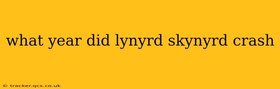 what year did lynyrd skynyrd crash