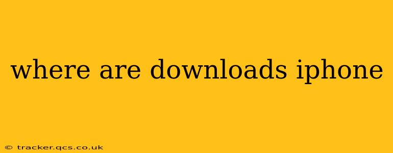 where are downloads iphone