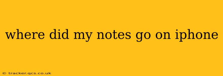 where did my notes go on iphone