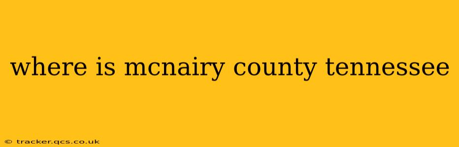 where is mcnairy county tennessee