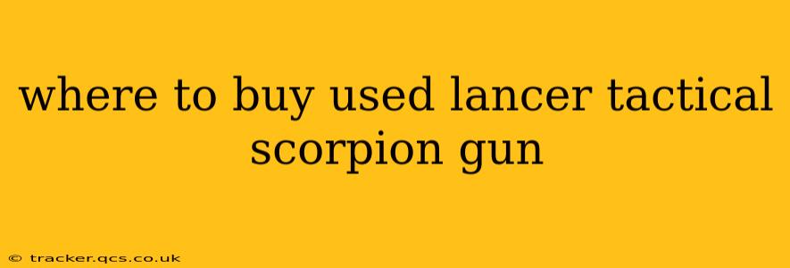 where to buy used lancer tactical scorpion gun