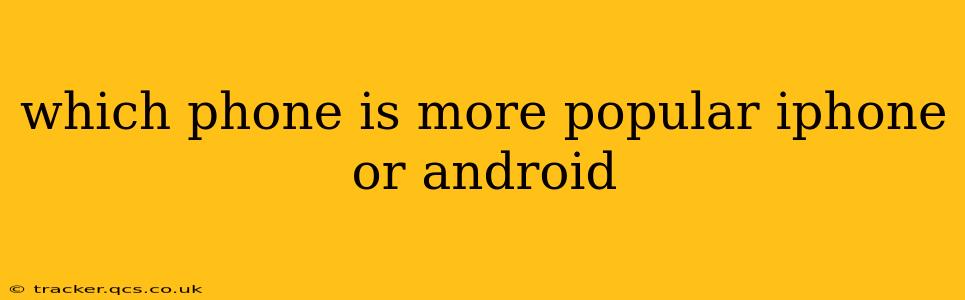 which phone is more popular iphone or android