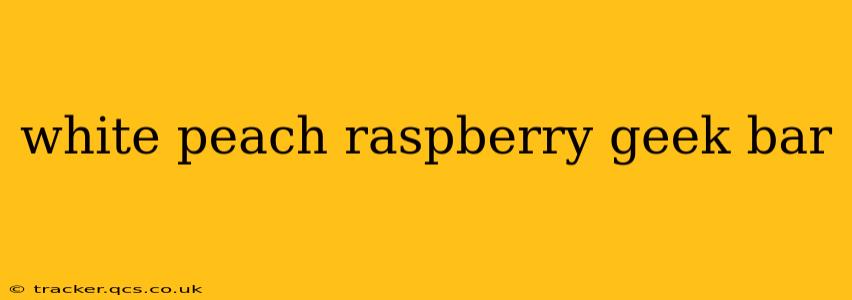 white peach raspberry geek bar