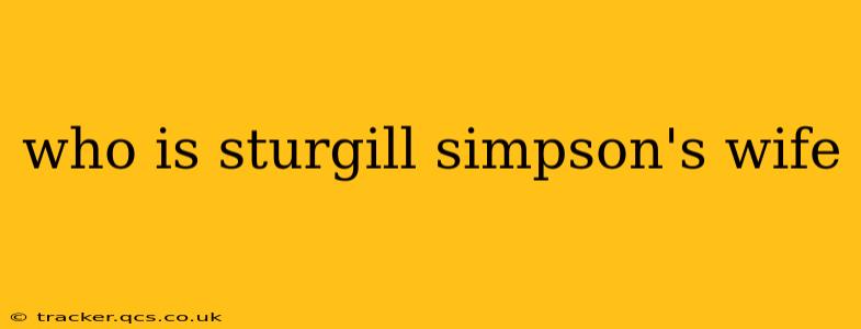 who is sturgill simpson's wife
