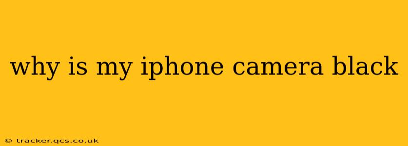 why is my iphone camera black