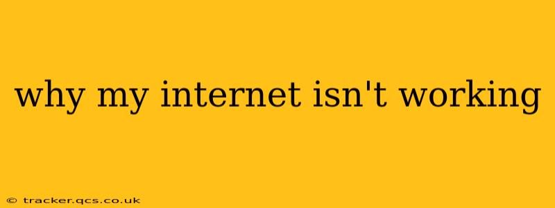 why my internet isn't working