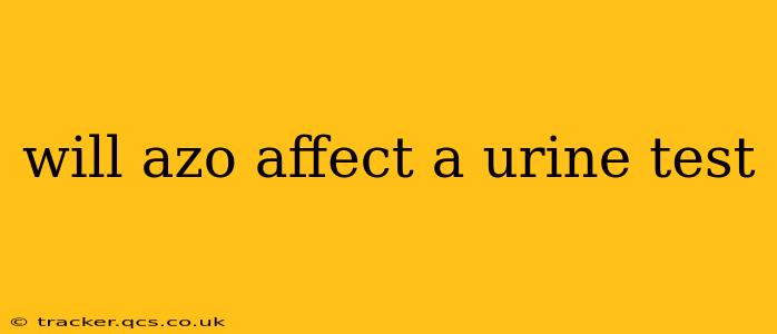 will azo affect a urine test