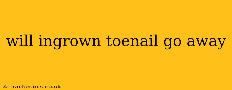 will ingrown toenail go away