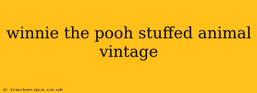 winnie the pooh stuffed animal vintage