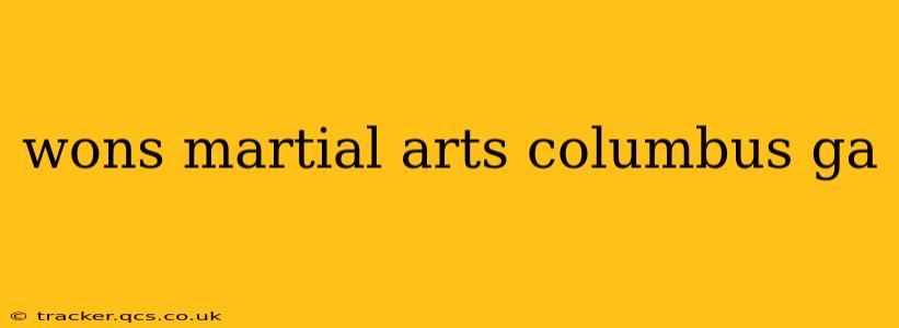 wons martial arts columbus ga