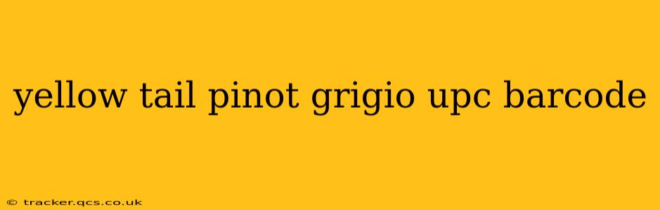 yellow tail pinot grigio upc barcode