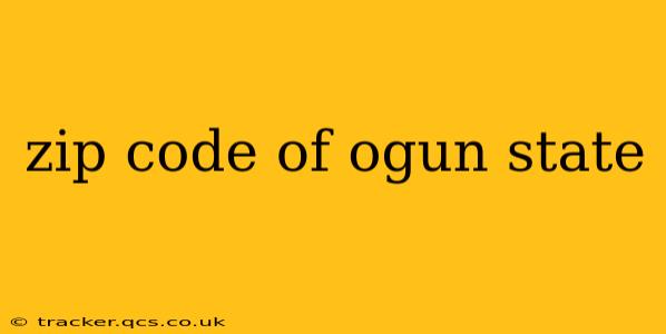 zip code of ogun state